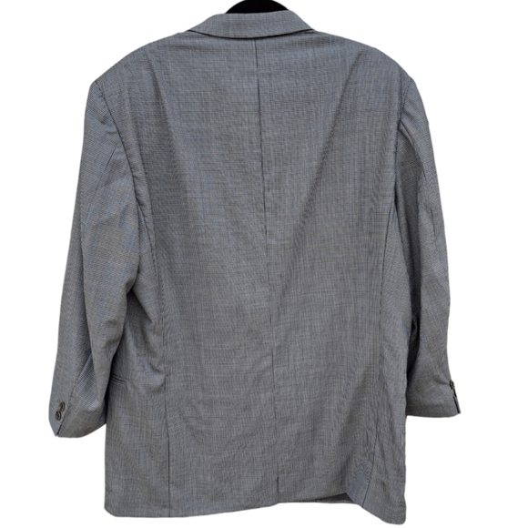 Canali Proposta Gray Houndstooth Dinner Jacket Made in Italy Men Size US 44R - Picture 2 of 13